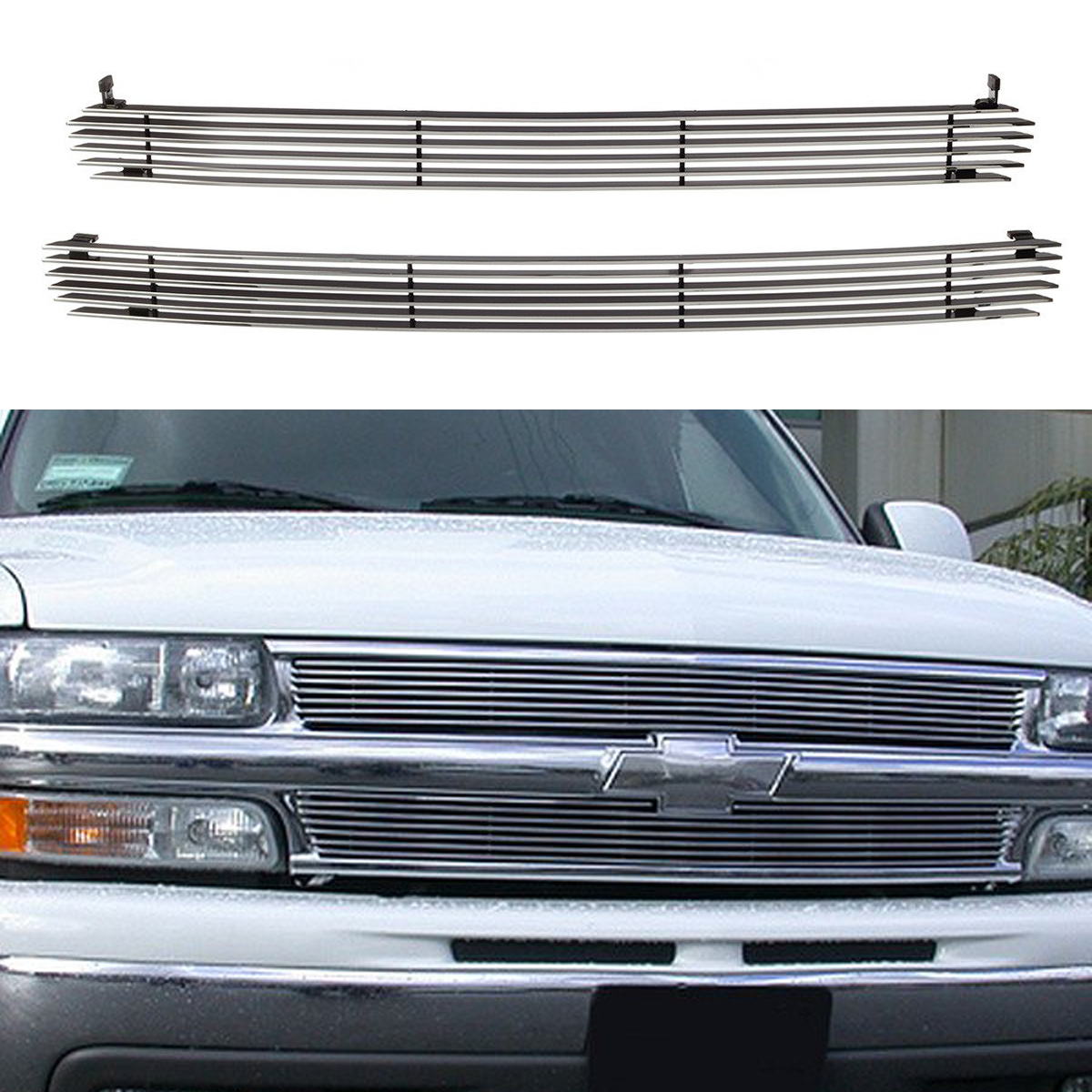 Fits Chevy Silverado 1500/Tahoe/Suburban Horizontal Billet Grille Grill