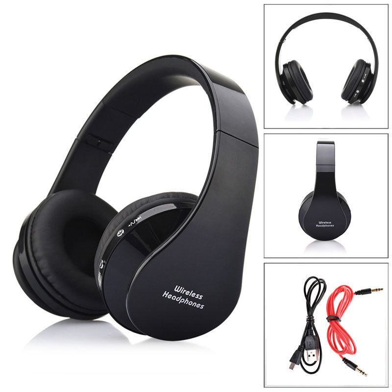 Bluetooth Wireless Headset Stereo Headphone Foldable With ...