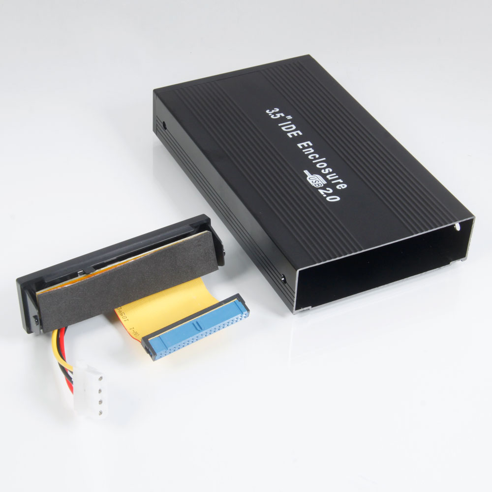 HDD External Hard Drive Enclosure Case 3.5" IDE USB 2.0 Support 1TB